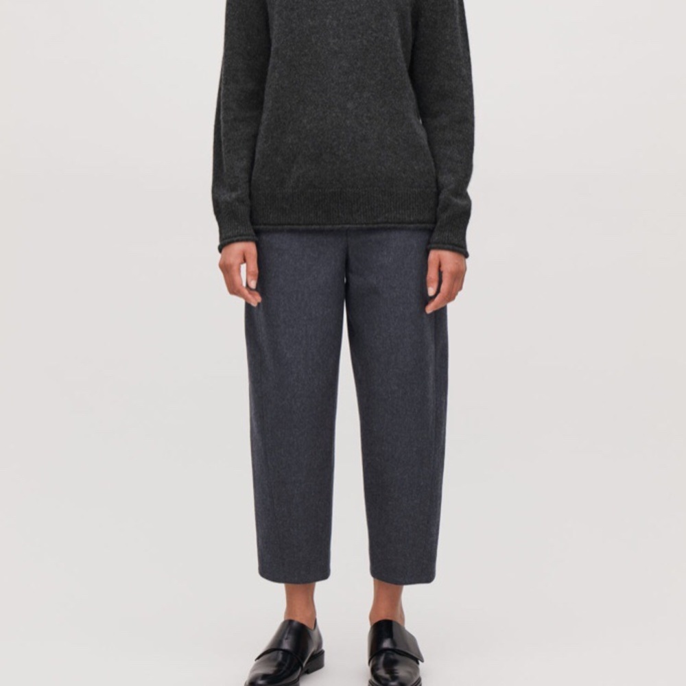 Twisted Seam Wool Trousers